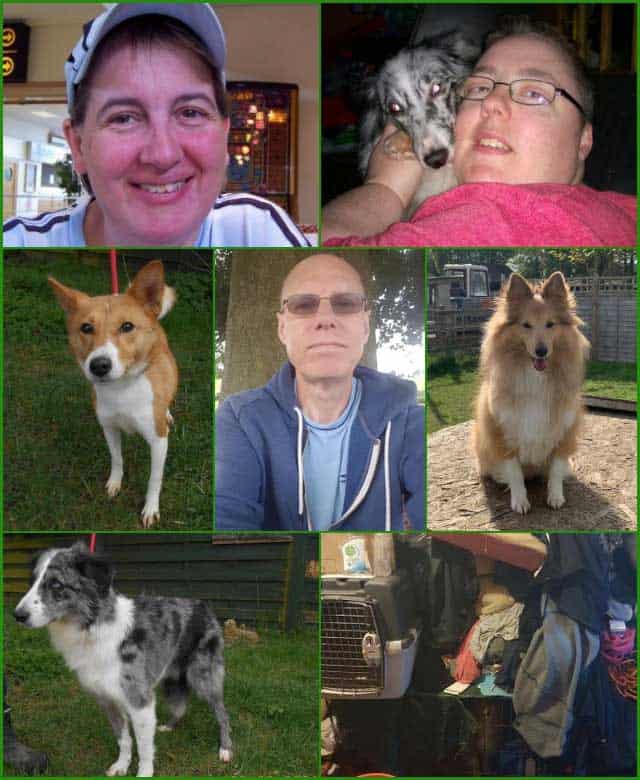 Animal abusers Susie Towers , Leanne Richardson and Steve Flitton from Hemel Hempstead along with the surviving dogs